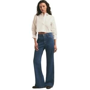 Favorite Daughter Olympia Wide Leg Jeans Cody wash  Sz 29